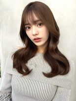 ミラリー トウキョウ(Mirareee Tokyo)&nbsp;20代30代40代◎前髪パーマグレーベージュレイヤーロング黒髪