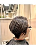 「30代40代50代 白髪ぼかしハイライト」