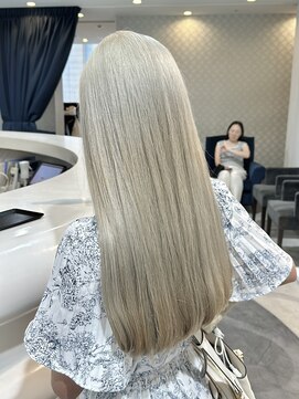 エアー 青山(AIR) ホワイトベージュケアブリーチハイトーンカラー