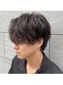 ビジネス 爽やか ニュアンスパーマ　ニュアンスデザイン 好感度
