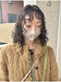 ミディアムくるくるパーマ
