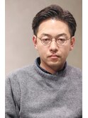 30代40代ツーブロックサイドパートビジネスヘア