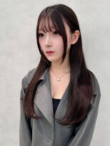 アッシュ 笹塚店(Ash)&nbsp;レイヤーロング/ヘルシースタイル/韓国ヘア/ベビーピンク/笹塚