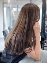 ニトバイアンキシム(nit by ahnkism) ミディアムロングレイヤーカットブリーチなしダブルカラー堀江