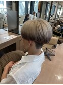 ホワイトグレージュカラーエンドカラーデザインカラー