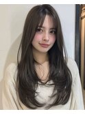 新宿駅/前髪カット/韓国/レイヤーカット/顔周り/酸性ストレート