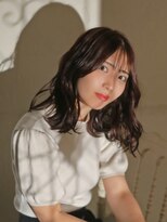 ベレッタ 楠葉店(veretta.)&nbsp;韓国っぽヘア/韓国レイヤー/顔周りレイヤー/ミディアム/透明感