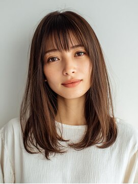 ロディーナコク 大口 新子安(rodina.coc) 着物ヘア/ダークアッシュ/ミディアムレイヤーカット/大口子安