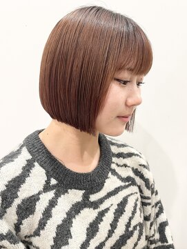 モリオフロムロンドン 松戸店(Morio from London) 【松戸 アイダ】あごラインぱつっとボブ/朝ラク人気ラインボブ