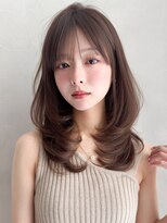 アグノス 青山(Agnos)&nbsp;ワンカールレイヤーカットグレージュハッシュカット