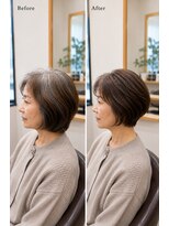 カラーのちから 西尾寄住店 60代ヘアスタイル