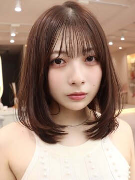 サンド ミュウ 横浜店(sand mieu) [2027トレンド]抜け感ミニレイヤー×ショコラグレージュ☆