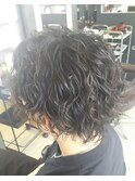 スパイラルパーマ  ツーブロック