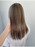 たっぷりハイライトで立体感