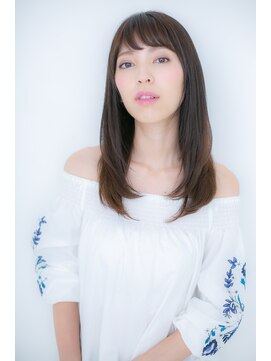 カバーヘア ブリス 北浦和(COVER HAIR bliss) クリアカラー前下がりナチュラルストレートY北浦和20代30代40代