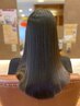 【髪質改善】カット+キレイ髪ストレート+プレミアム補修　¥29180→¥22880