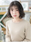 暗髪バレイヤージュ小顔くせ毛風ウェットヘアc5浦和20代30代40代