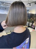 Bob style×balayage_natural brown ash_