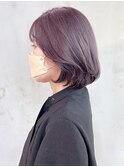 ラベンダーカラー_チェリーブラウンフェミニンロング_ba409071
