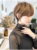 ★薄めバング小顔カットヘルシースタイルショコラアッシュ_☆≡