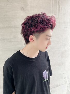 アッシュタカサキ(ash takasaki) スパイラルツイストパーマツーブロックスパイラルパーマ