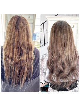 クラン ヘアーアンドスタジオ(CLAN hair & studio) ミルクティーカラープルエクステ