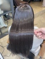 エクラート リラ 立川店(ECLART lilas.) 暖色系艶々ロングヘアスタイル