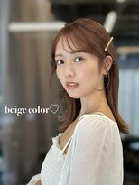 フォンズ(FONS)&nbsp;ベージュカラー　学割U24   顔まわりカット　レイヤーカット