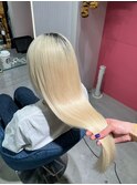 【ホワイトカラー☆】髪質改善カラーでさらつやロングスタイル