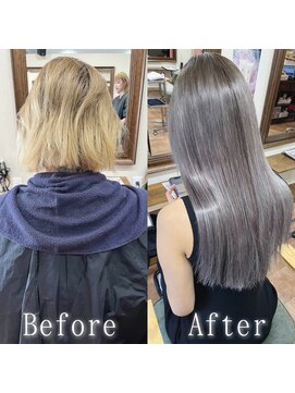 ARビューティー ギンザ(AR Beauty Ginza) シルバーアッシュ#シールエクステ#グラデーションカラー#銀座