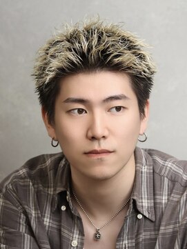 コンフィデンス メンズヘアー(confidence MEN'S HAIR) 刈り上げなしピンパーマボックスショート