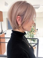 ジルブラン(JIL BLAN) ハイライトバレイヤージュダブルカラーショートカット30代40代