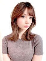 ロングレイヤーグレージュカラー美肌カラー透明感20代30代40代