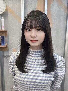 イオエ 梅田(ioe) ダブルカラー/大人ボブ/黒髪スタイル/髪質改善/縮毛矯正