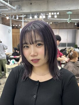 カシェル(cashel kishaba) セミブリーチで作る寒色ラベンダー