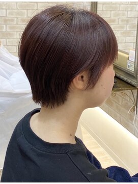 ヴィアスヘアー(vias hair) ツヤ感◎ピンクブラウン×襟足スッキリショート