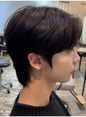 韓国マッシュセンターパートニュアンスパーマダウンパーマカルマ