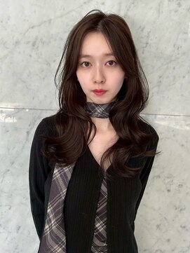 ユーフォリア 新宿通り(Euphoria) くびレイヤーエモージュアッシュブラウンベージュ韓国スタイル