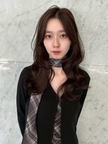 ユーフォリア 新宿通り(Euphoria) くびレイヤーエモージュアッシュブラウンベージュ韓国スタイル