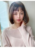 【NEW OPEN】小顔前髪あり後れ毛サイドバングメルティカラー