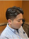 銀座　理容室　メンズパーマ　アイロンパーマ