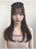 顔まわりカット/レイヤーカット/シースルーバング