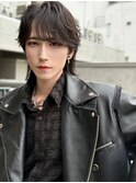 マッシュウルフ / フェザーパーマ【ブラックピンパーマ】
