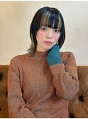 ポイントインナーブリーチ/ブリーチ/ウルフカット