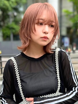 ジ エクト リアン 箕面店(The Ect Lien) 似合わせレイヤーボブ◇ピンクベージュカラー