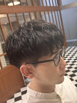 フランクス バーバー ウエストトウキョウ 吉祥寺店(FRANK’S BARBER WEST TOKYO)&nbsp;スパイキーショートブルーブラックフェザーパーマサーフカールY