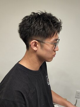 ニアウ 伊勢崎連取店(Niau) 刈り上げショートアップバングツイストスパイラルパーマ