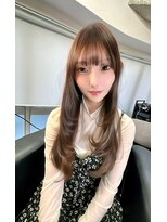 ユアーズヘア 日吉店(youres hair)&nbsp;髪質改善で作る美髪改善　ツヤ髪ストレート　前髪カット　Aujua