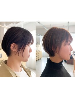 【御器所3分】お洒落かつ色気のある大人のショート&ボブ◇素材美を活かしたオリジナリティ溢れるヘアに―