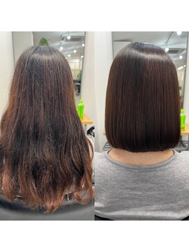 プール なんば店(puul) 【髪質改善】プレミアム縮毛矯正×カット